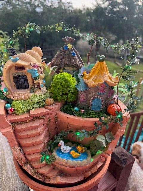 Terracotta Faerie Village Gardenscape