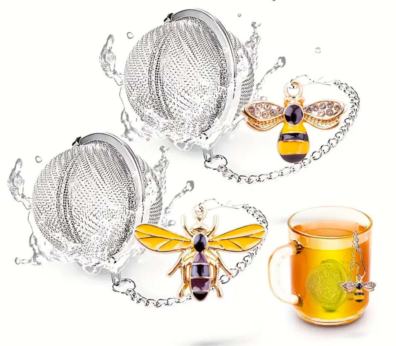 Bee Botanical Tea Strainer/Steeper