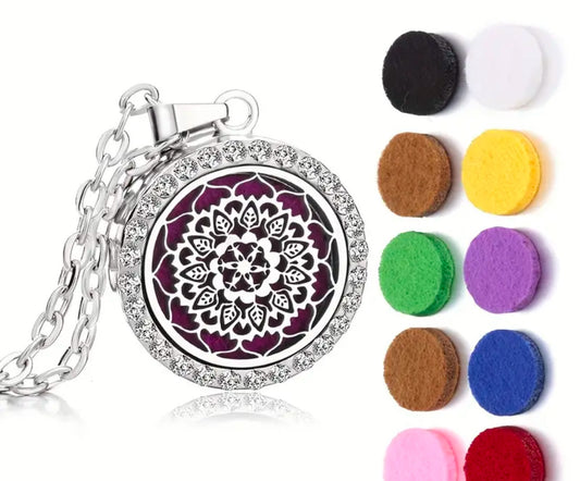 Elegant Flower Aromatherapy Pendant